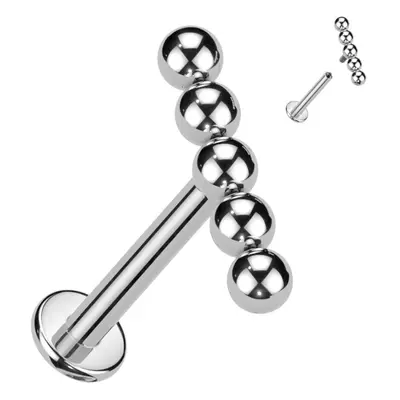 S4U Šperky4U Piercing do brady - labreta titan 1,2 x 8 mm - TIT1235-1208