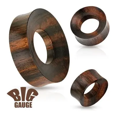 S4U Šperky4U Dřevěný tunel do ucha Ironwood (32 mm) - TN01104-32