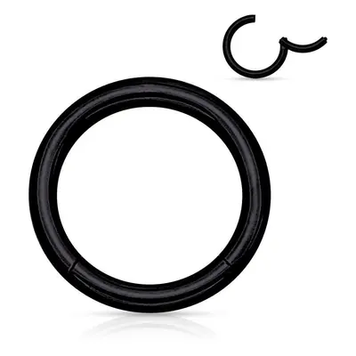 MARRE Piercing segment kruh - černý (0,8 x 8 mm)