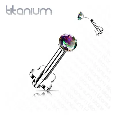 MARRE PUSH IN piercing do brady / ucha TITAN 1,2 x 8 mm (vitrail medium) - TIT1170-VM