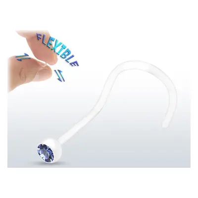 MARRE Piercing do nosu BioFlex (světle modrá) - N01060-LB