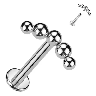 S4U Šperky4U Piercing do brady - labreta titan 1,2 x 8 mm - TIT1237-1208