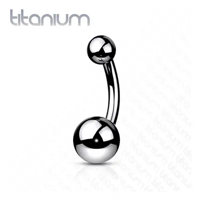 MARRE Piercing do pupíku - banánek malý TITAN, 1,2 x 10 mm