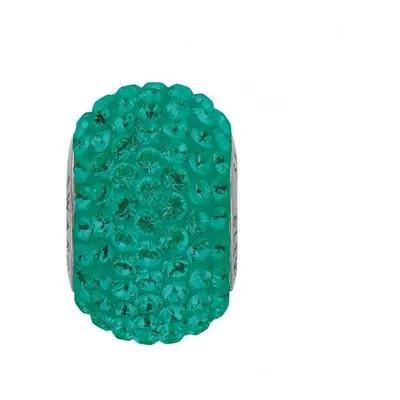 S4U Šperky4U Navlékací přívěsek korálek s krystaly Swarovski, Emerald - LV0000-EM