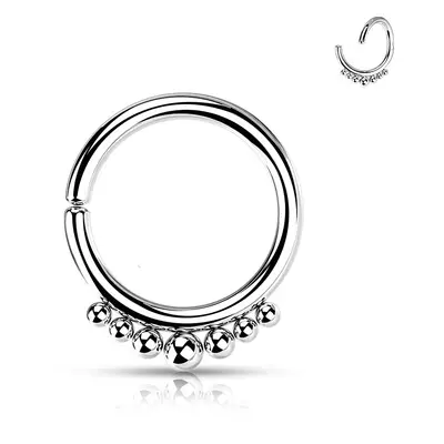 MARRE Ozdobný piercing kruh 1,2 x 8 mm - K01060-ST