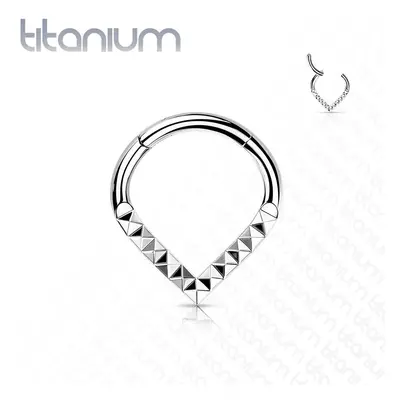 MARRE Segment kruh - helix / cartilage / tragus piercing TITAN, 1,2 x 8 mm - TIT1143-1208