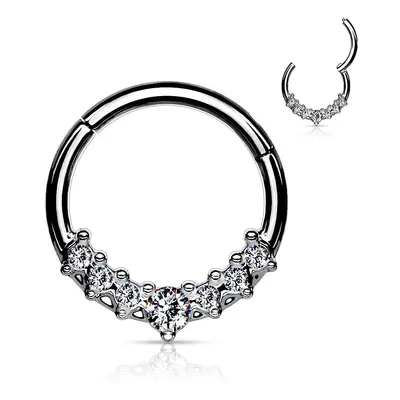 MARRE Ocelový piercing do nosu - tragus / helix / septum (1,2 x 8 mm) - NS0038ST-1208