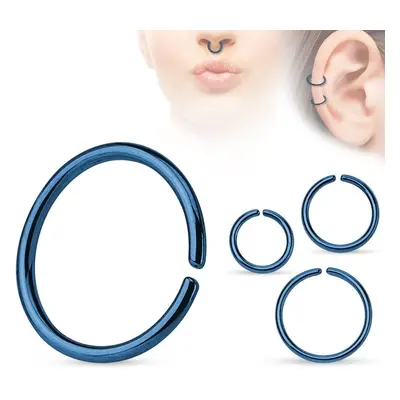 S4U Šperky4U Piercing do nosu - kruh modrý (0,8 x 10 mm) - N0005-0810