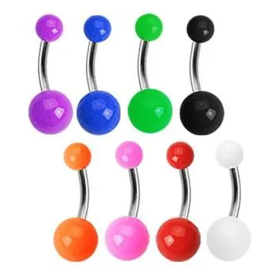 S4U Šperky4U Piercing do pupíku - TITAN (zelená) - TIT1002-G