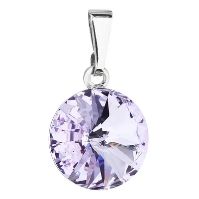 Evolution Group Přívěsek bižuterie se Swarovski krystaly fialový kulatý 54001.3 violet