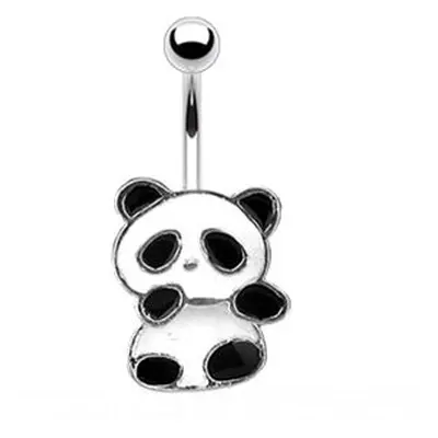 S4U Šperky4U Pohyblivý piercing do pupíku panda - WP01067