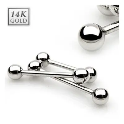 S4U Šperky4U Zlatý piercing činka, tyčka 1,2 mm - Au 585/1000 (0,86 g, 1,2 x 16 mm) - ZL01105-12