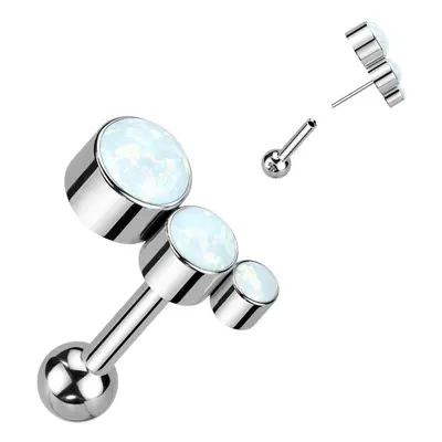 MARRE PUSH IN cartilage piercing do ucha TITAN (bílá) - TIT1270-OP17