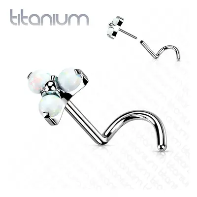 S4U Šperky4U PUSH IN piercing do nosu TITAN, 0,8 x 6 mm - TIT1178