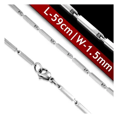 S4U Šperky4U Ocelový řetízek, tl. 1,5 mm, délka 59 cm - OPE1198-015-59