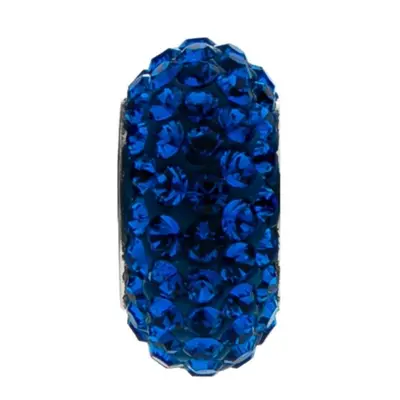 S4U Šperky4U Navlékací přívěsek korálek s krystaly Swarovski, CAPRI BLUE - LV0002-CB