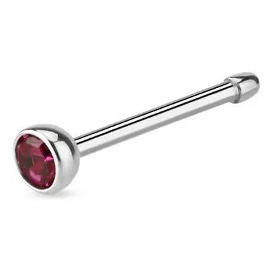 MARRE Piercing do nosu - kamínek (tmavě růžová) - N01058F