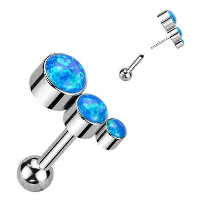 MARRE PUSH IN cartilage piercing do ucha TITAN (modrá) - TIT1270-OP05