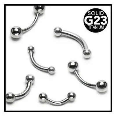 MARRE Piercing do obočí TITAN (4 mm, 1,2 x 10 mm)