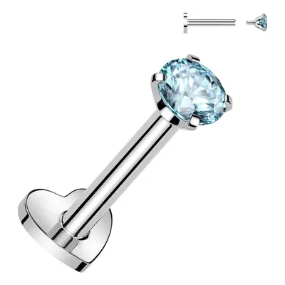 S4U Šperky4U Piercing do brady TITAN, tyrkysový kámen (1,2 x 8 mm) - TIT1313Q-1208