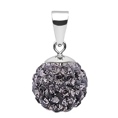 NUBIS Stříbrný přívěsek s krystaly Crystals from Swarovski Black Diamond - NBS002-BD