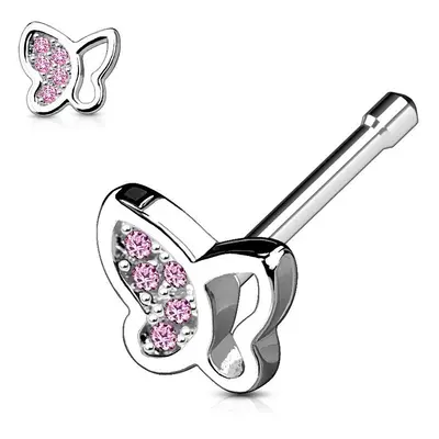 S4U Šperky4U Piercing do nosu - motýlek - N0049-P