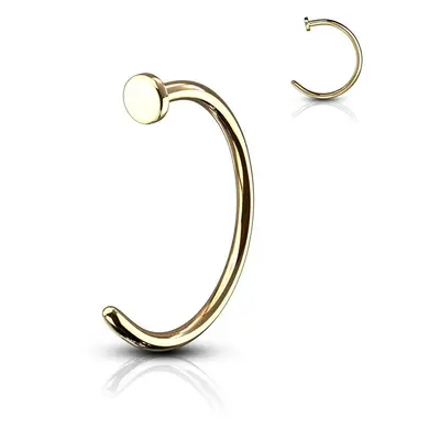 S4U Šperky4U Pozlacený piercing do nosu (10 mm, 1 mm) - N01146-1010