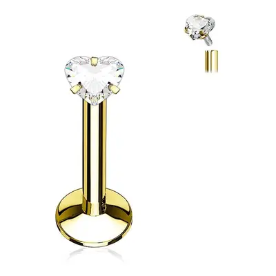 S4U Šperky4U Piercing do brady zlacený (1,2 x 8 mm) - LB01085GD-1208