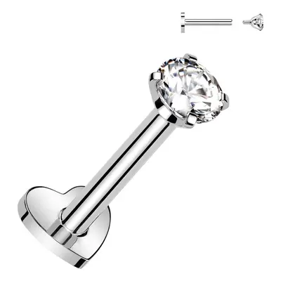 S4U Šperky4U Piercing do brady TITAN, čirý kámen (1,2 x 8 mm) - TIT1313C-1208