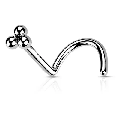 S4U Šperky4U Zahnutý piercing do nosu - N0167-ST