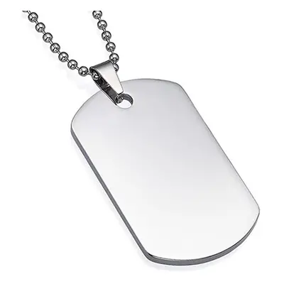 S4U Šperky4U Vojenská známka - dog tag + kuličkový řetízek - OPD500