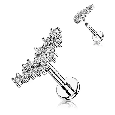 S4U Šperky4U Piercing do brady se zirkony - LB1111ST-1206