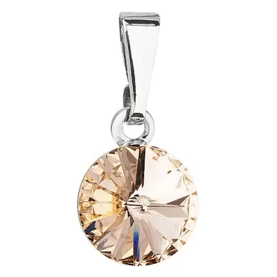 Evolution Group Přívěsek bižuterie se Swarovski krystaly oranžový kulatý 54018.3