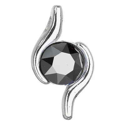 Evolution Group Stříbrný přívěsek se Swarovski krystalem černý 34261.5 hematite