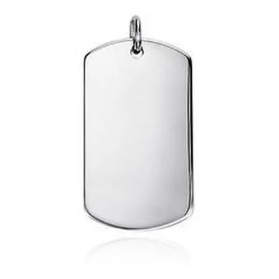 MARRE Stříbrný přívěsek - dog tag - ZB315