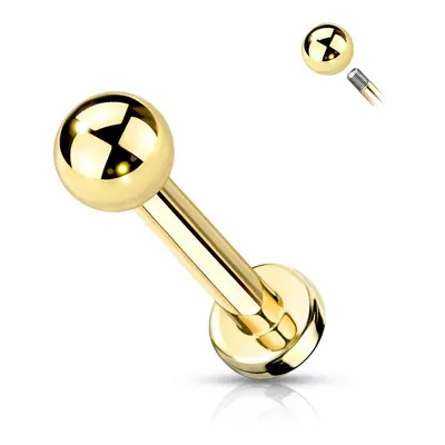 MARRE Zlacený piercing do brady TITAN (1,2 x 6 mm)