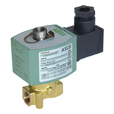 A.P.I. Solenoidový ventil mosazný 3/2NC - E314NC-14C Cívka: 24 V DC