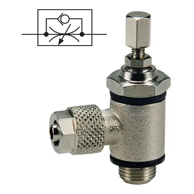 API Škrtící ventil na přívodu 6/4 mm - G1/8"