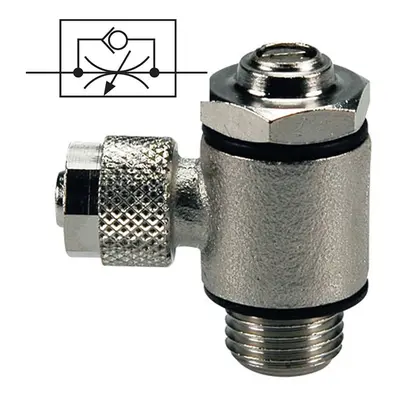 API Škrtící ventil na přívodu 8/6 mm - G1/8"