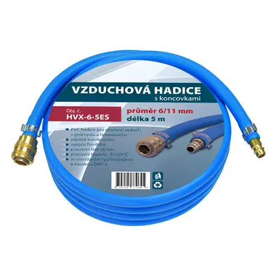 Black Wind Hadice pro stlačený vzduch HV 11/6 mm + Rychlospojka DN7,2 - 5 m