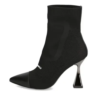 KARL LAGERFELD DEBUT Mix Knit Ankle Boot