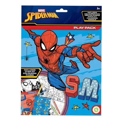 Spiderman Play pack Sada omalovánek s pastelkami 30 listů