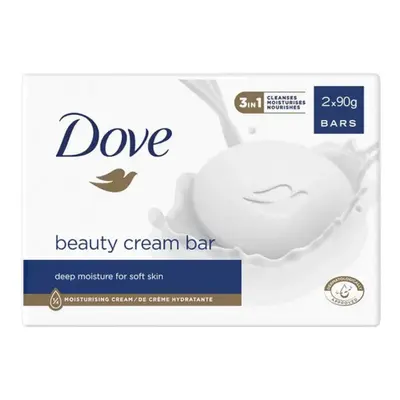 Dove tuhé mýdlo Beauty Cream Bar Original 2x90g