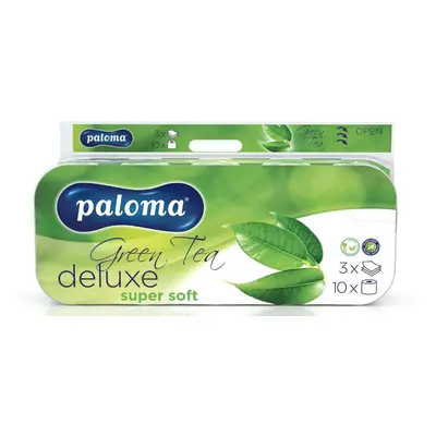 Paloma Deluxe Green Tea toaletní papír 3vr 10 rolí