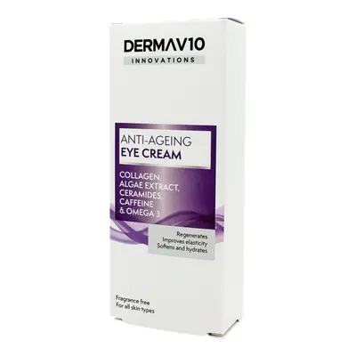 DERMA V10 Anti-Ageing oční krém s kolagenem, 15ml