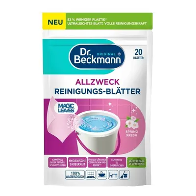 Dr.Beckmann Magic 100% rozpustné papírky pro přípravu univerzálního mycího roztoku Spring Fresh 