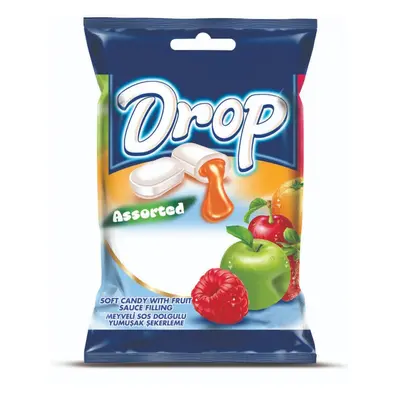 DROP Assorted měkké žvýkací bonbony s ovocnou náplní MIX 1kg