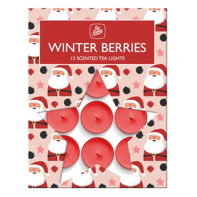 PanAroma vonné čajové svíčky Winter Berries 12ks