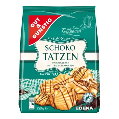 GG Křehké jemné sušenky zdobené čokoládou 250g