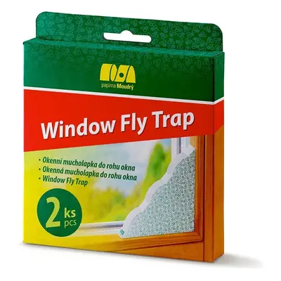 Moudrý Window Fly Trap Okenní mucholapka do rohu okna 2 ks